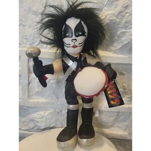 KISS 17 inch Plush Doll Figure NWT Peter Criss 2003